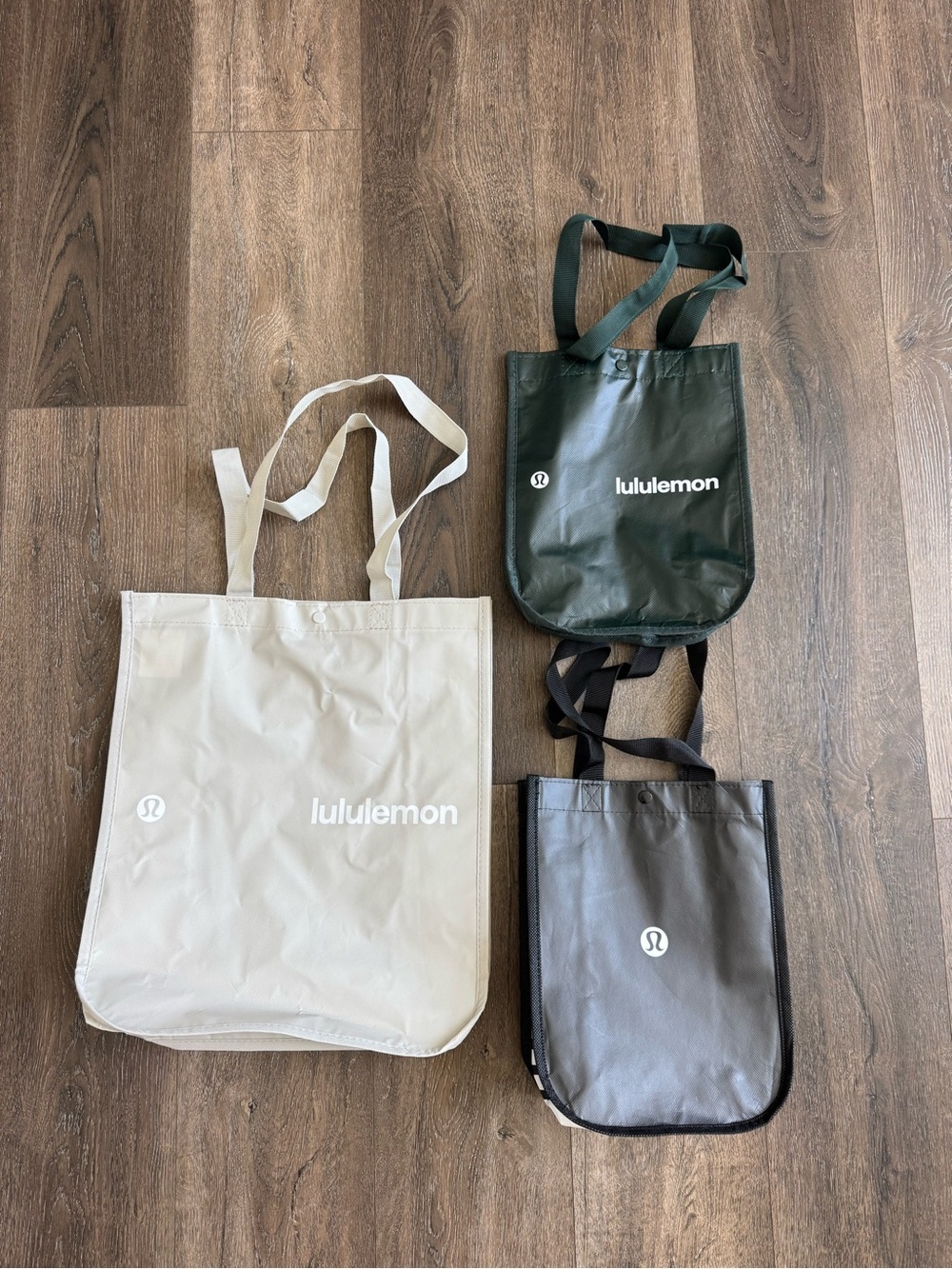 lululemon athletica Tote Bags - Cream, Green, Black